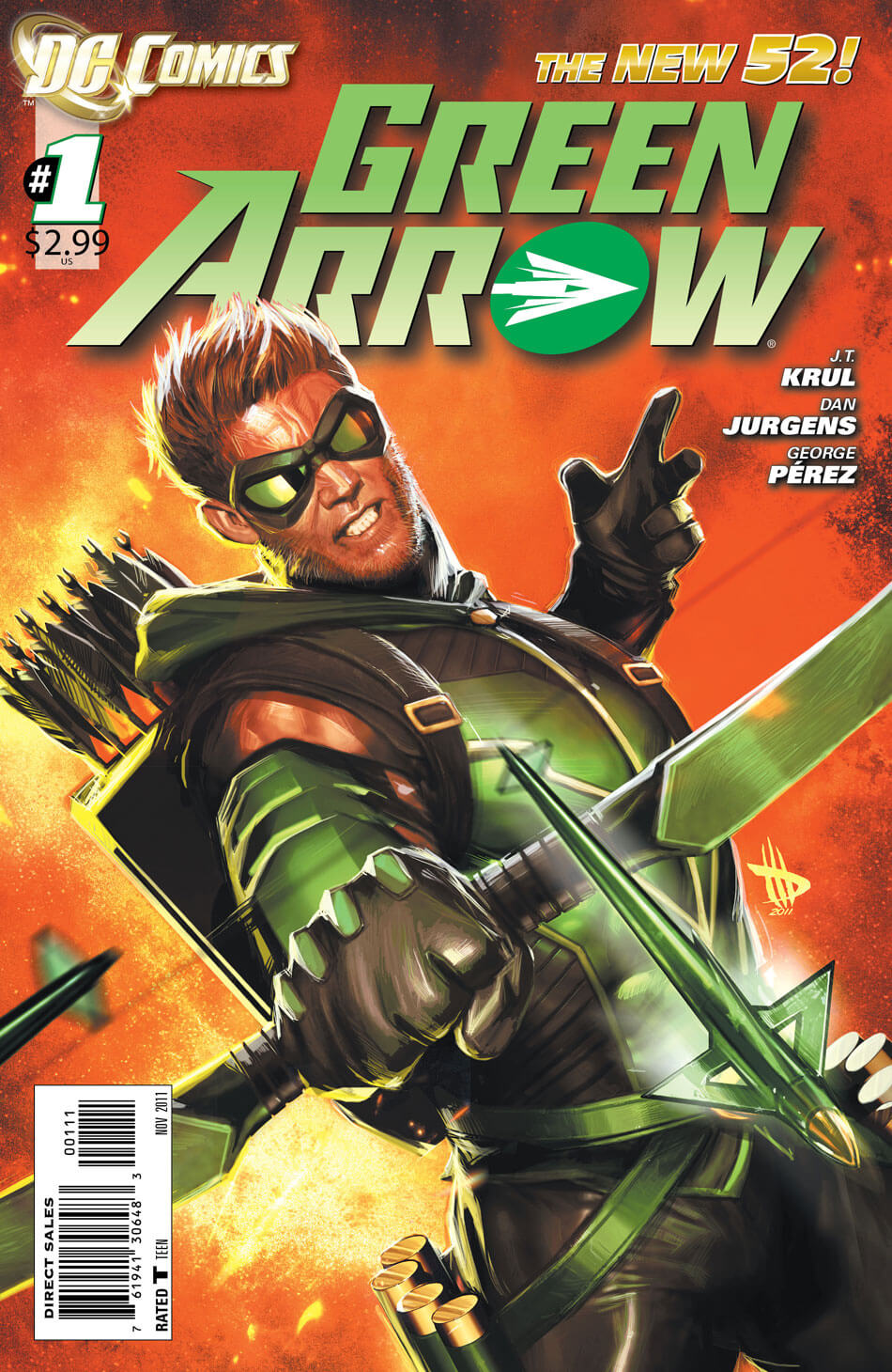 Green-Arrow-#1-cover-by-Dave-Wilkins